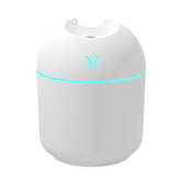 Humidificador de escritorio USB Mini con luz nocturna colorida para automóvil, especificaciones: 250 ml (Y-blanco), 250 ml (Y-rosa), 250 ml (Y-azul), 220 ml (Y2-blanco), 220 ml (Y2-rosa), 220 ml (Y2-azul)